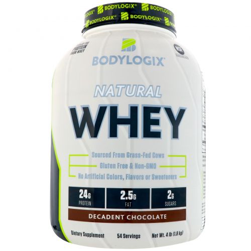 Bodylogix, Natural Whey, Decadent Chocolate, 4 lbs (1.8 kg)