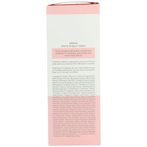 G9skin, White In Milk Toner, 300 ml