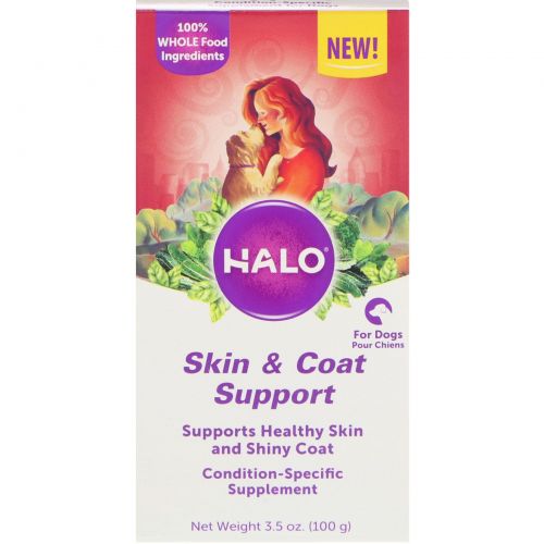 Halo, Skin & Coat Support, For Dogs, 3.5 oz (100 g)