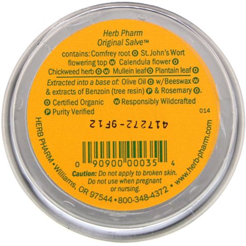 Herb Pharm, Мазь Original Salve, 24 г