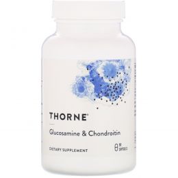 Thorne Research, Глюкозамин и хондроитин, 90 капсул на растительной основе