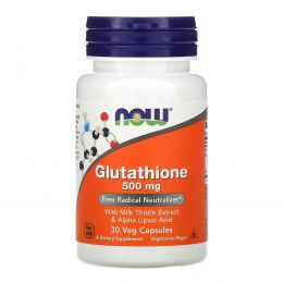 Now Foods, Glutathione 500mg, 30 Veg Caps