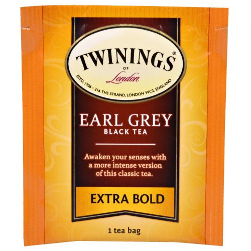 Twinings, "Эрл Грей", черный чай, крепкий, 20 чайных пакетиков, 1,41 унции (40 г)