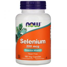 Now Foods, Selenium, 200 mcg, 180 Veggie Caps