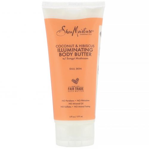 SheaMoisture, Coconut & Hibiscus, Illuminating Body Butter, 6 fl oz (177 ml)