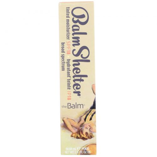 theBalm Cosmetics, Balm Shelter Tinted Moisturizer, SPF 18, Light Medium, 2.07 fl oz (58.68 ml)