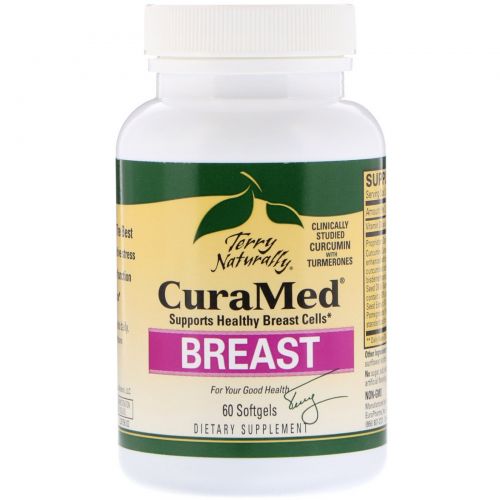 EuroPharma, Terry Naturally, CuraMed Breast, 60 Softgels