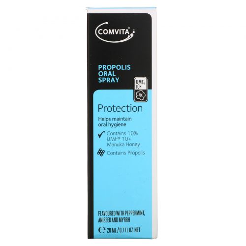 Comvita, Propolis Oral Spray, Peppermint, Aniseed and Myrrh, 0.7 fl oz (20 ml)