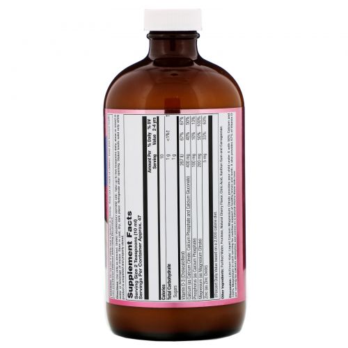 LifeTime Vitamins, Kids Calcium Magnesium Citrate, Natural Cherry, 16 fl oz (473 ml)