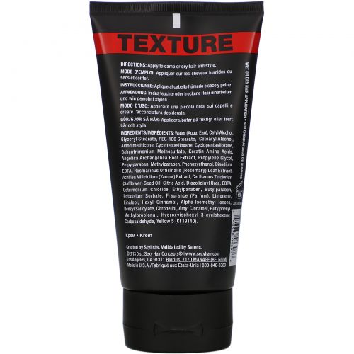 Sexy Hair, Style Sexy Hair, Slept In Texture Creme, 5.1 fl oz (150 ml)