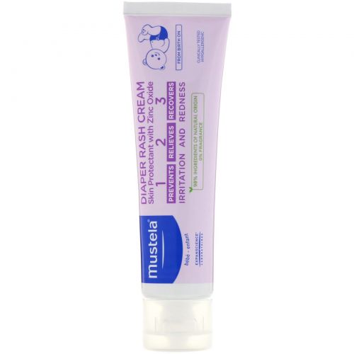 Mustela, Diaper Rash Cream 1-2-3, 3.8 oz (100 ml)