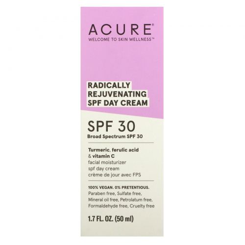 Acure, Radically Rejuvenating, Day Cream, SPF 30, 1.7 fl oz (50 ml)