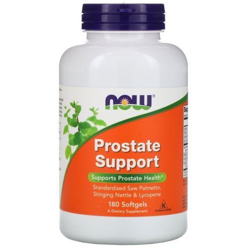 Now Foods, Prostate Support (поддержка предстательной железы), 180 желатиновых капсул