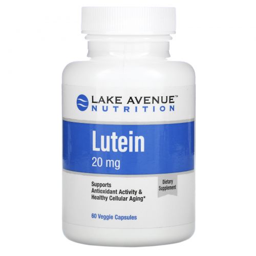 Lake Avenue Nutrition, Lutein, 20 mg, 60 Veggie Capsules