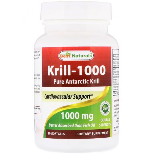 Best Naturals, Krill Oil, 1000 mg, 30 Softgels