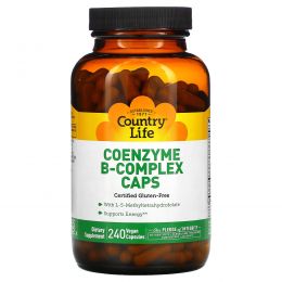Country Life, Коэнзимный комплекс витаминов группы B, 240 капсул
