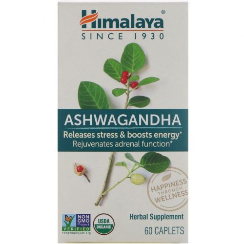 Himalaya Herbal Healthcare, Ашвагандха, 60 капсул