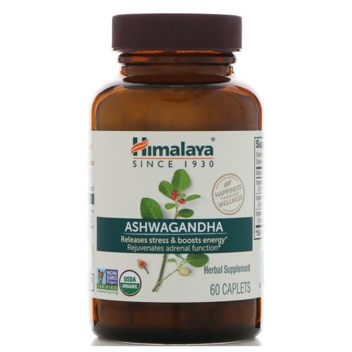 Himalaya Herbal Healthcare, Ашвагандха, 60 капсул