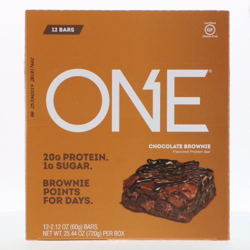 Oh Yeah!, One Bar, Chocolate Brownie Flavor, 12 Bars, 2.12 oz (60 g) Each