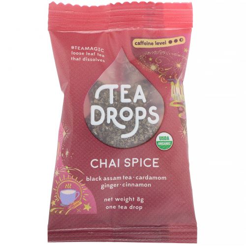 Tea Drops, Chai Spice, 2.8 oz