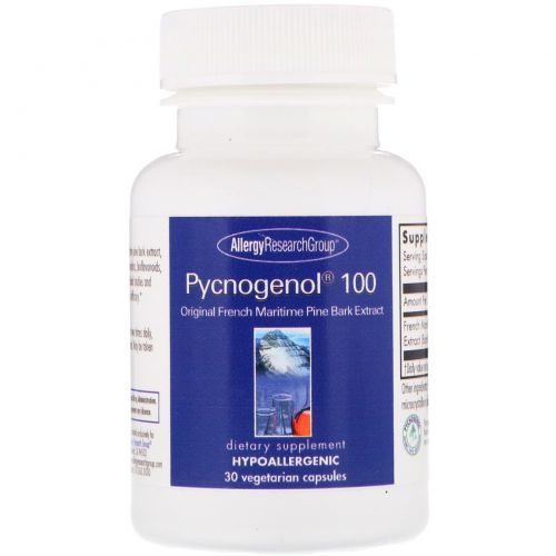 Allergy Research Group, Pycnogenol 100, 30 Vegetarian Capsules