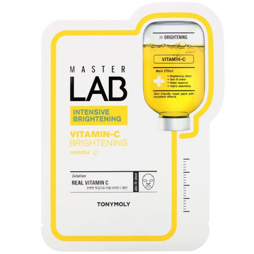 Tony Moly, Master Lab, Vitamin-C Brightening, 1 Sheet, 19 g