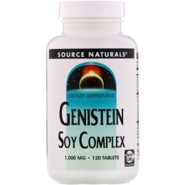 Source Naturals, Генистеин, соевый комплекс, 1,000 мг, 120 таблеток