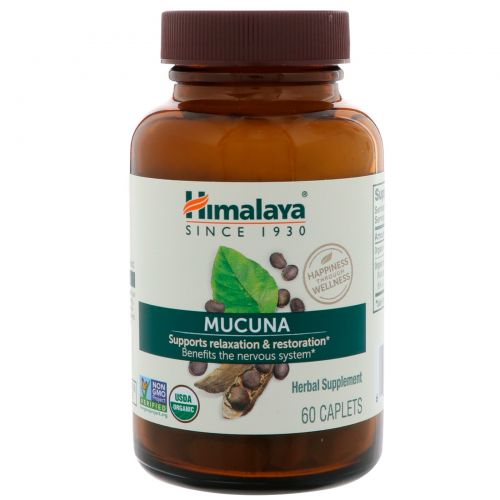 Himalaya Herbal Healthcare, Mucuna, успокаивающий тоник, 60 каплет