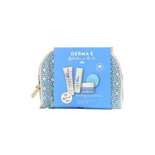 Derma E, Hydrating on the Go, Clean Beauty Travel Kit, 5 Piece Kit