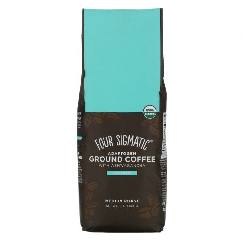 Four Sigmatic, Adaptogen Ground Coffee with Ashwagandha, Medium Roast, 12 oz (340 g)