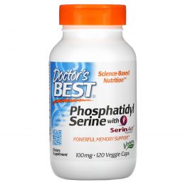 Doctor's Best, Best Phosphatidylserine with SerinAid, 100 mg, 120 Veggie Caps