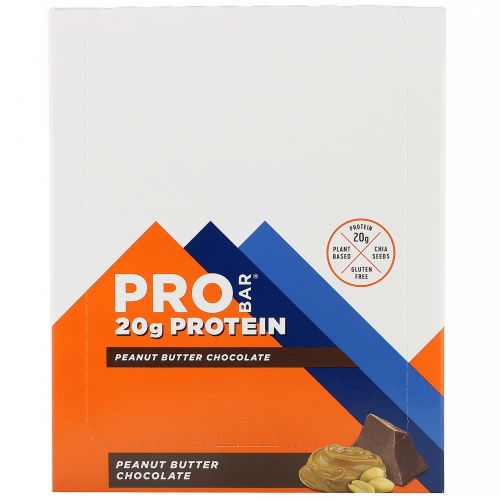 ProBar, Core, The 20 g Protein Bar, Chocolate Peanut Butter, 12 Bars, 2.46 oz. EA