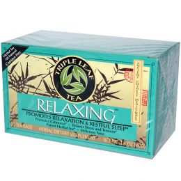 Triple Leaf Tea, Расслабляющий чай, 20 пакетиков, 1.4 унций (40 г)