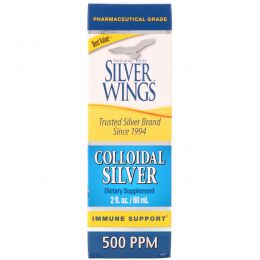 Natural Path Silver Wings, Коллоидное серебро, 500 частей на миллион, 2 жидких унций (60 мл)