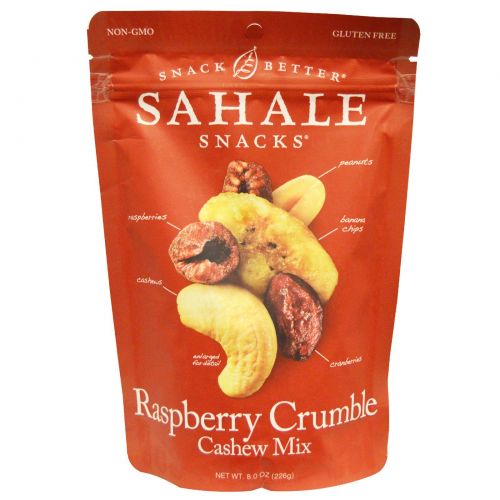 Sahale Snacks, Малиновый крамбль с кешью, 8.0 унций (226 г)