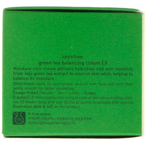 Innisfree, Green Tea Balancing Cream EX, 1.69 oz (50 ml)