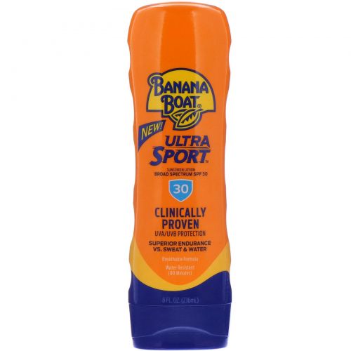 Banana Boat, Солнцезащитный лосьон Ultra Sport, с широким спектром защиты с SPF 30+, 236 мл