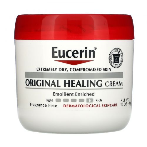 Eucerin, Original Healing, Creme for Very Dry, Sensitive Skin, Fragrance Free, 16 oz (454 g)