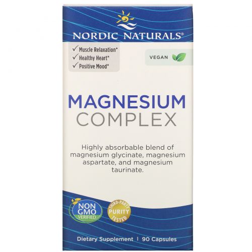 Nordic Naturals, Magnesium Complex, 90 Capsules