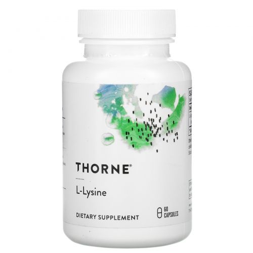 Thorne Research, L-Лизин, 60 растительных капсул