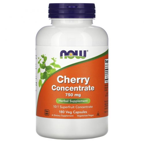 Now Foods, Black Cherry, 750 mg, 180 Veggie Capsules