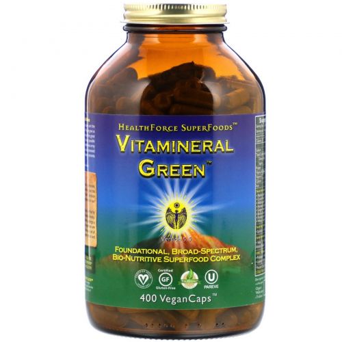 HealthForce Nutritionals, Vitamineral Green, Version 5.3, 400 капсул