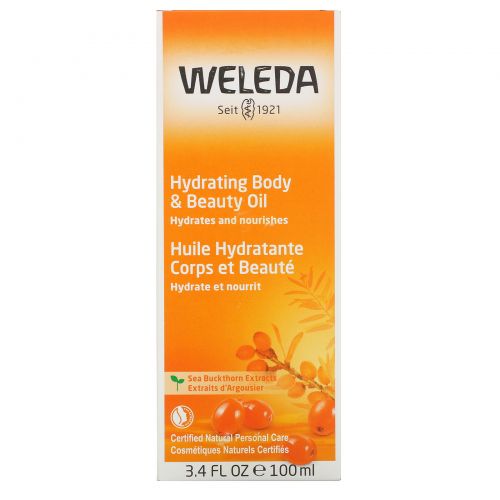 Weleda, Облепиховое масло для тела, 3.4 жидких унции (100 мл)