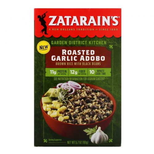 Zatarain's, Garden District Kitchen, Roasted Garlic Adobo, 5.7 oz (161 g)