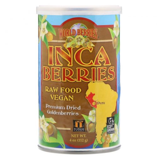 FunFresh Foods, World Berries, Inca Berries, 4 oz (112 g)