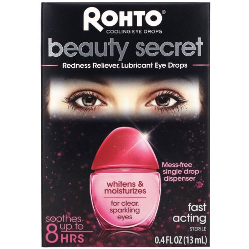 Rohto, Beauty Secret, Redness Reliever, Lubricant Eye Drops,  0.4 fl oz (13 ml)