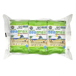 SeaSnax, Grab & Go, Wasabi, Roasted Seaweed Snack, 6-pack (.18 oz each)