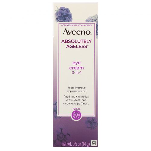 Aveeno, Absolutely Ageless, крем для кожи вокруг глаз, .5 унц. ( 14 г)