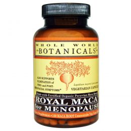 Whole World Botanicals, Королевская мака для менопаузы, 500 мг, 120 вегетарианских капсул