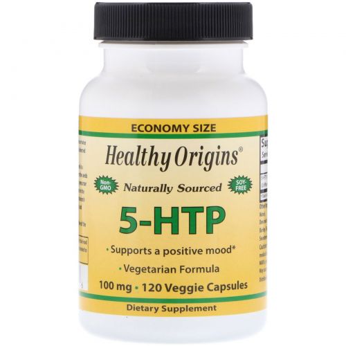 Healthy Origins, Окситриптан, 100 мг, 120 капсул на растительной основе